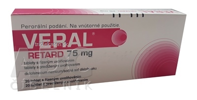 VERAL RETARD 75 mg tablety 20 ks