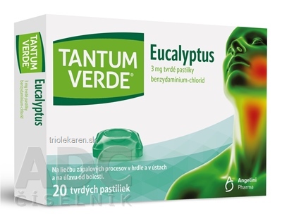 TANTUM VERDE Eucalyptus pastilky 3 mg 20 ks