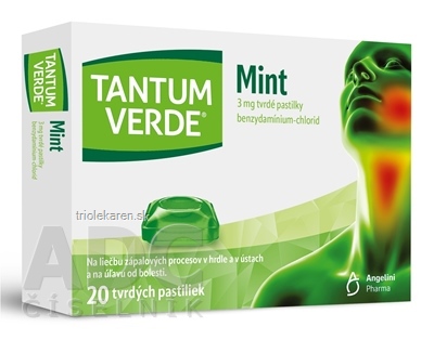 TANTUM VERDE Mint pastilky 3 mg 20 ks