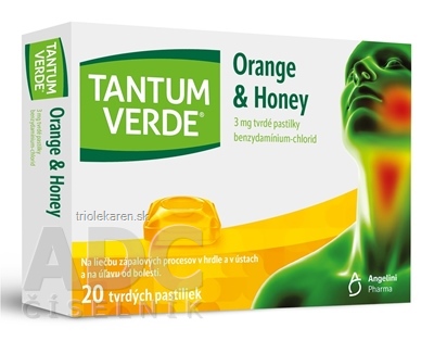 TANTUM VERDE Orange & Honey pastilky 3 mg 20 ks