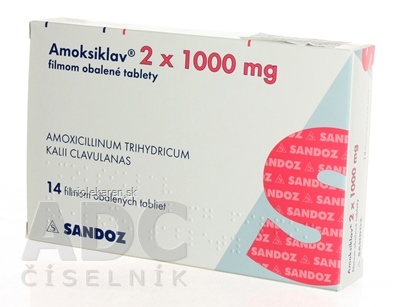 AMOKSIKLAV 2x1000 mg tablety 14 ks