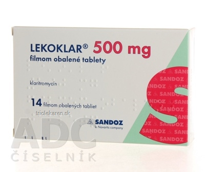 LEKOKLAR 500 mg tablety 14 ks