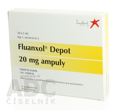 Fluanxol Depot 20 mg Injekčný roztok 10 x 1 ml