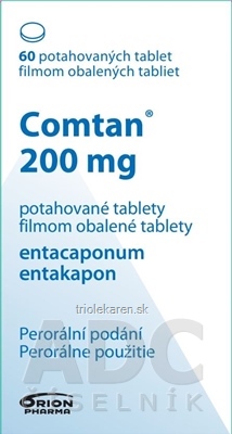 Comtan 200 mg filmom obalené tablety 60 ks