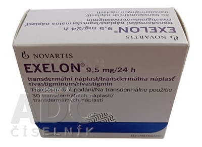 Exelon 9,5 mg/24 h transdermálna náplasť 30 ks