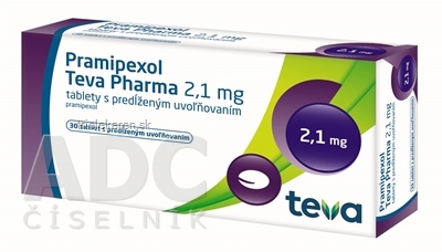 Pramipexol Teva Pharma 2,1 mg tablety 30 ks