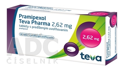 Pramipexol Teva Pharma 2,62 mg tablety 30 ks