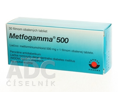 METFOGAMMA 500 tablety 30 ks