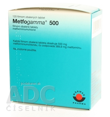 METFOGAMMA 500 tablety 120 ks