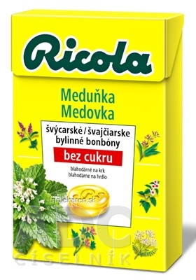 RICOLA Medovka bylinné bonbóny bez cukru 40 g