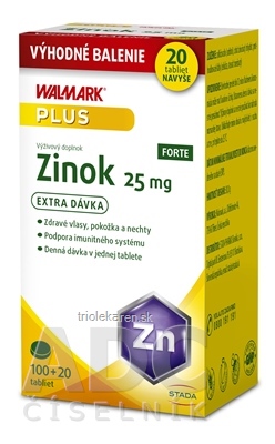 WALMARK Zinok FORTE 25 mg tablety 120 ks