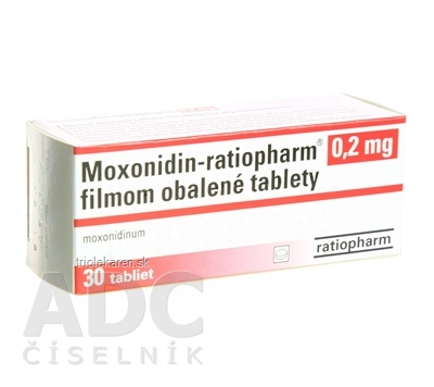 Moxonidin-ratiopharm 0,2 mg tablety 30 ks