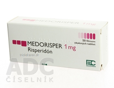 MEDORISPER 1 mg tablety 50 ks