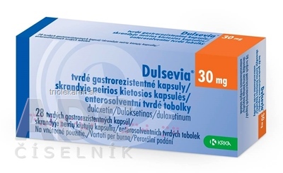 Dulsevia 30 mg tvrdé gastrorezistentné kapsuly 28 ks