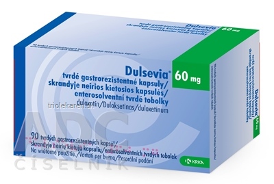 Dulsevia 60 mg tvrdé gastrorezistentné kapsuly 90 ks