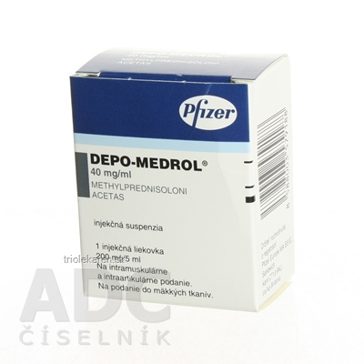 DEPO-MEDROL 40 mg/ml Injekčná suspenzia 5 ml/200 mg 5 ml