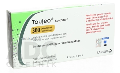 Toujeo 300 jednotiek/ml SoloStar Injekčný roztok 3 x 1,5 ml