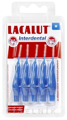 LACALUT Interdental MEDZIZUBNÉ KEFKY M modrá s ochranným krytom 5 ks