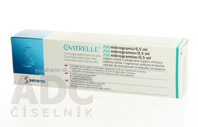 Ovitrelle 250 mikrogramov/0,5 ml v striekačke 250 µg striek.inj.napl.skl. + in.ihla 0,5 ml