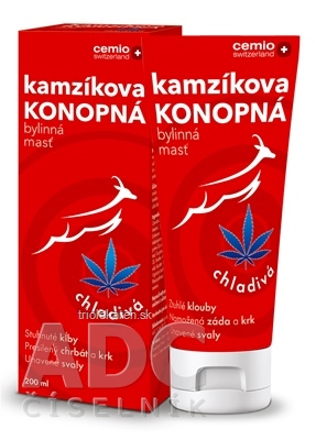 Cemio Kamzíkova konopná masť chladivá 200 ml