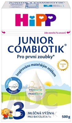 HiPP 3 JUNIOR COMBIOTIK mliečna výživa pre batoľatá od 1 roka 500 g