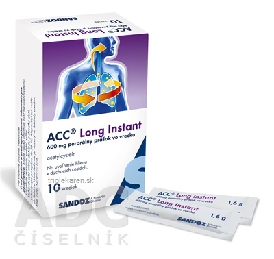 ACC LONG Instant 600 mg prášok vo vrecúškach 10 ks