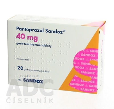 Pantoprazol Sandoz 40 mg Gastrorezistentné tablety 28 ks