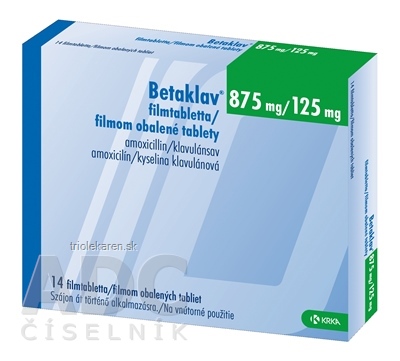 Betaklav 875 mg/125 mg filmom obalené tablety 14 ks