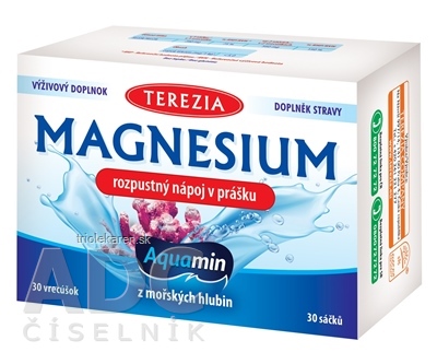 TEREZIA Magnesium Aquamin rozpustný nápoj v prášku 30 ks