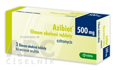 Azibiot tablety 500 mg 3 ks