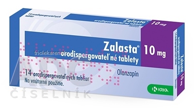 Zalasta 10 mg orodispergovateľné tablety Orodispergovateľné tablety 14 ks