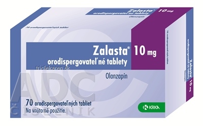 Zalasta 10 mg orodispergovateľné tablety Orodispergovateľné tablety 70 ks