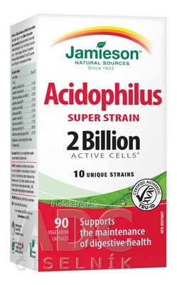 JAMIESON SUPER STRAIN ACIDOPHILUS cps komplex bakteriálnych kultúr - 10 kmeňov 1x90 ks