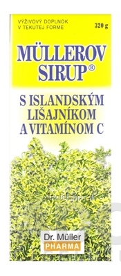 MÜLLEROV SIRUP S ISLANDSKÝM LIŠAJNÍKOM A VIT. C 1x320 g