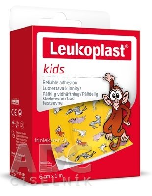 LEUKOPLAST KIDS náplasť na rany 6 cm x 1 m pás 1 ks