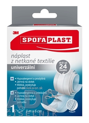 3M SPOFAPLAST č.854 Náplasť z netkanej textílie univerzálna rýchloobväz 1 m x 6 cm 1 ks