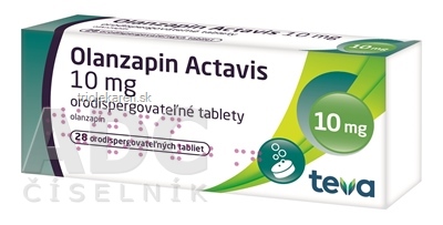 Olanzapin Actavis 10 mg tablety 28 ks