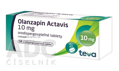 Olanzapin Actavis 10 mg tablety 56 ks