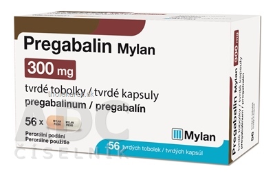 Pregabalin Viatris 300 mg tvrdé kapsuly 300 mg 56 ks