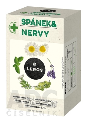 LEROS SPÁNOK A NERVY vrecúška 20 x 1,3 g