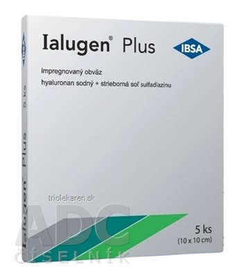 Ialugen Plus Impregnovaný obväz 10 x 10 cm 5 ks