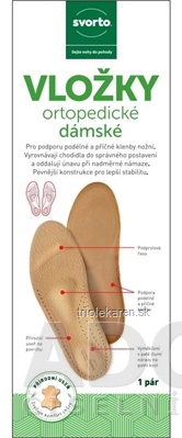 svorto VLOŽKY ortopedické 052 veľkosť 36, dámske 1x1 pár