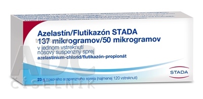 Azelastín/Flutikazón STADA Nosová suspenzná aerodisperzia 137 µg/ 50 µg 23 g