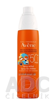 AVENE SPRAY ENFANT SPF50+ sprej pre deti veľmi vysoká ochrana 200 ml