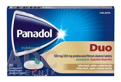 Panadol Duo tablety 200 mg/500 mg 20 ks