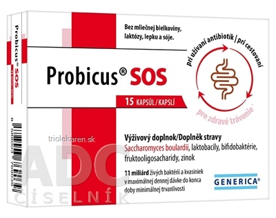 GENERICA Probicus SOS kapsuly 15 ks