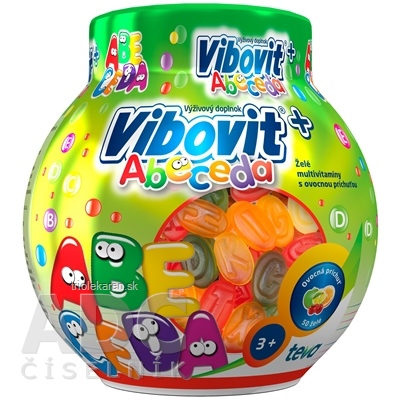 VIBOVIT+ ABECEDA želé multivitamíny s ovocnou príchuťou 200 g