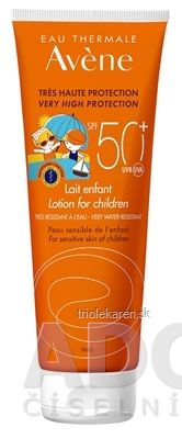 AVENE LAIT ENFANT SPF50+ (inov. 2019) mlieko pre deti, veľmi vysoká ochrana citlivej kože