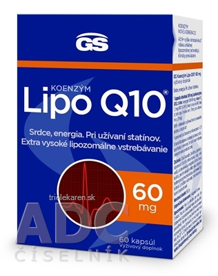 GS Koenzým Lipo Q10 60 mg kapsuly 60 ks