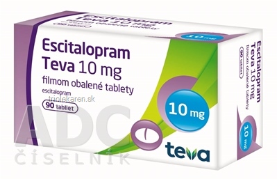 Escitalopram Teva 10 mg tablety 90 ks